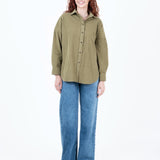 CAMISA DE PANA CECILIA VERDE
