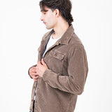 CAMISA DE PANA MILTON WORKER MARRON