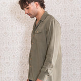 CAMISA NINO VERDE TENCEL
