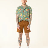 ORBISON WORKER CHESTNUT MEN'S BERMUDA SHORTS