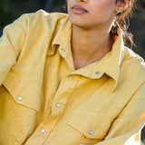CAMISA RHODA AMARILLA WESTERN OVERSIZE