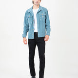 CAMISA DE PANA MILTON WORKER TURQUESA