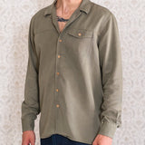 CAMISA NINO VERDE TENCEL
