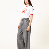 JEANS WIDE LEG TENCEL™ Lyocell fibers DE MUJER  YAYOI VINTAGE LIGHT GREY