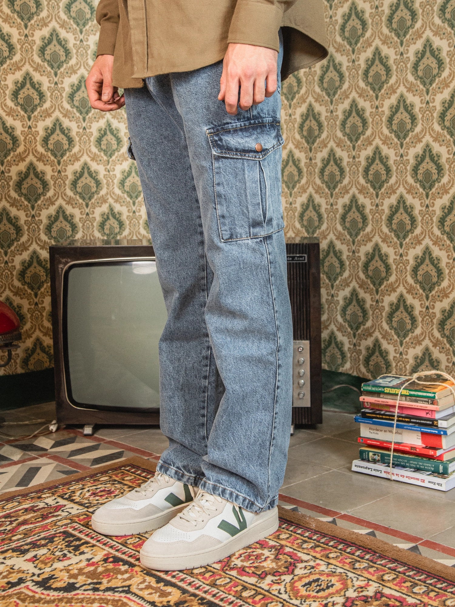 Pantalones Cargo Precio De Pantalones De Mezclilla Jeans Cargo Bolsas