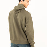 SUDADERA HOODIE KHAKI LOGO CAPITAN DENIM