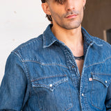 CAMISA PARSONS DENIM MID BLUE