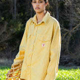 CAMISA RHODA AMARILLA WESTERN OVERSIZE
