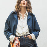 GABARDINA  DE MUJER NICO NAVY