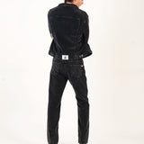 Conjunto de pana negro de hombre