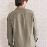 CAMISA NINO VERDE TENCEL