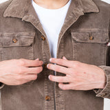 CAMISA DE PANA MILTON WORKER MARRON