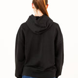 SUDADERA HOODIE BLACK LOGO CAPITAN DENIM
