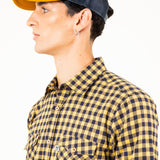 CAMISA FURAY MUSTARD PLAID FLANNEL