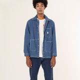 UNISEX SHUTTER MID BLUE DENIM JACKET