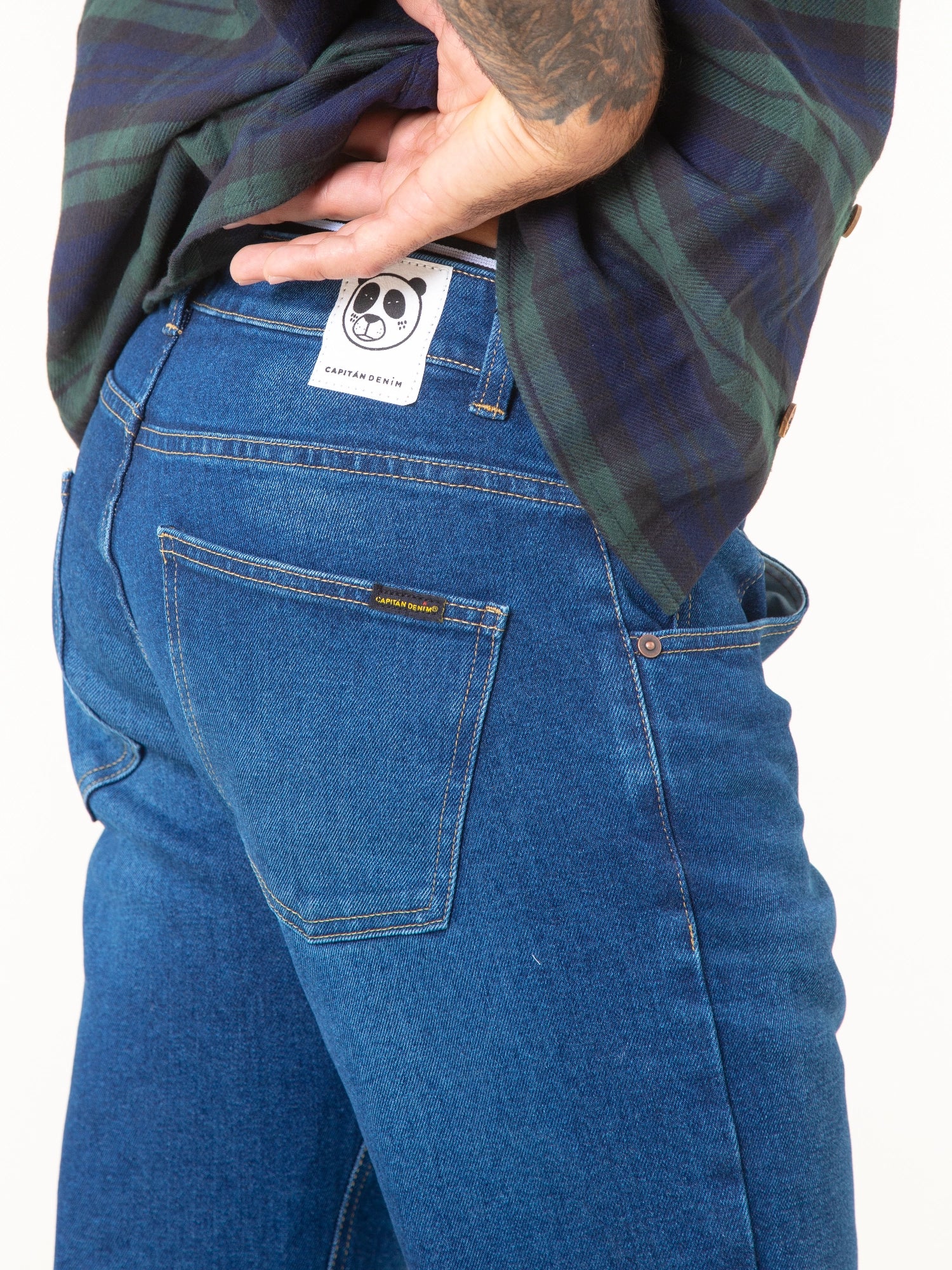 PANTALONES VAQUEROS RECTOS DE HOMBRE RAY MID BLUE – capitandenim