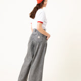 JEANS WIDE LEG TENCEL™ Lyocell fibers DE MUJER  YAYOI VINTAGE LIGHT GREY