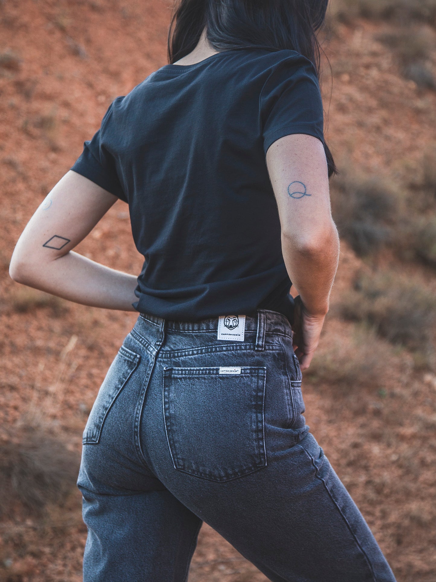 PANTALÓN MOMFIT VAQUERO DE MUJER TULSA VINTAGE GREY