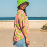 CAMISA DE MUJER HARVEY PSYCH GREEN & PINK