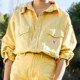 CAMISA RHODA AMARILLA WESTERN OVERSIZE