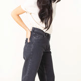 MOMFIT TULSA OLD BLACK WOMEN'S JEANS
