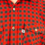 CAMISA FURAY RED PLAID FLANNEL