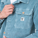 CAMISA DE PANA MILTON WORKER TURQUESA