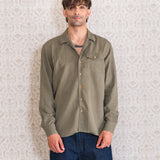 CAMISA NINO VERDE TENCEL