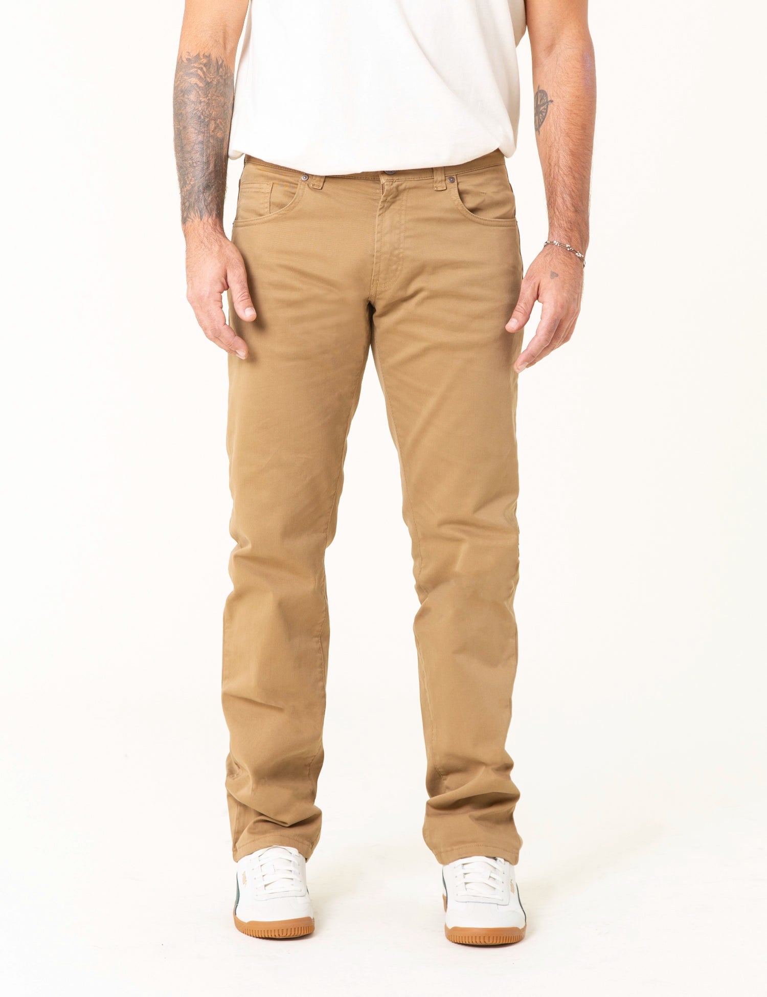 Camisa Pantalon Ocre Hombre Pantalón Chino Para Hombre Ocre Oscuro