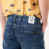 JAY VINTAGE DARK BLUE MEN'S DENIM SHORTS