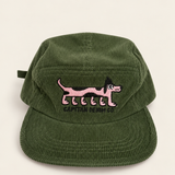 GORRA PANA VERDE PERRO ROSA
