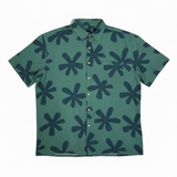 CAMISA GASSET FLORES VERDE