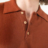 POLO SAZA MARRON TIERRA