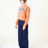 LUPE RAW BLUE WIDE LEG