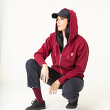 SUDADERA UNISEX CAPUCHA BURGUNDY