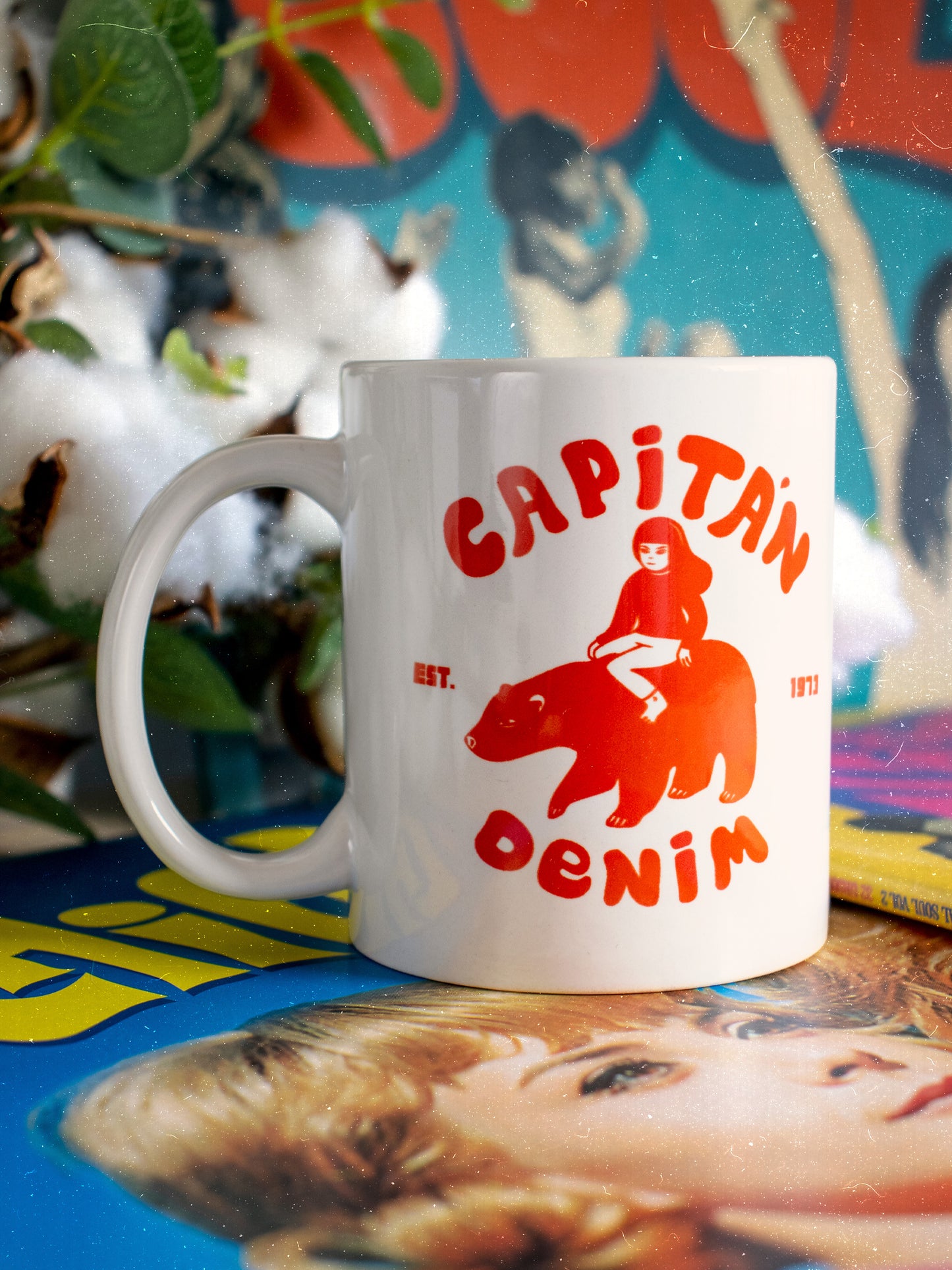Taza de desayuno Capitán Denim