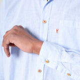 CAMISA DE HOMBRE LINO FURAY SKY BLUE