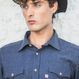 CAMISA DE HOMBRE FURAY WESTERN BLUE