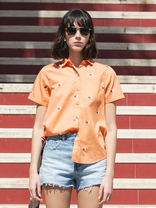 CAMISA REGULAR DE MUJER LUCINDA ORANGE SEAGULL