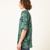 CAMISA GASSET FLORES VERDE