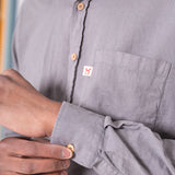 CAMISA DE HOMBRE LINO FURAY GREY