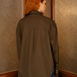 CAMISA DE MUJER NELIDA VERDE OSCURO