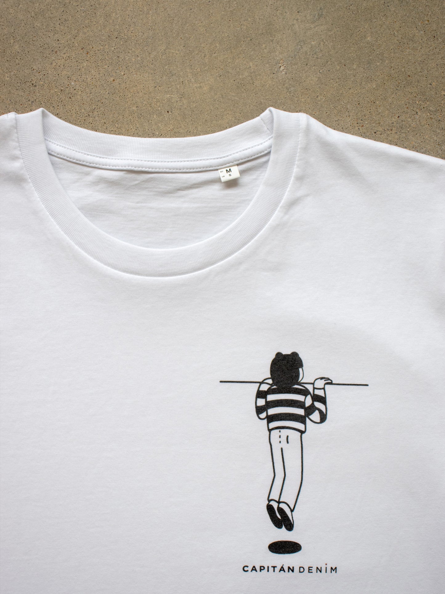 CAMISETA UNISEX DE ALGODÓN ORGÁNICO VOYEUR BLANCA