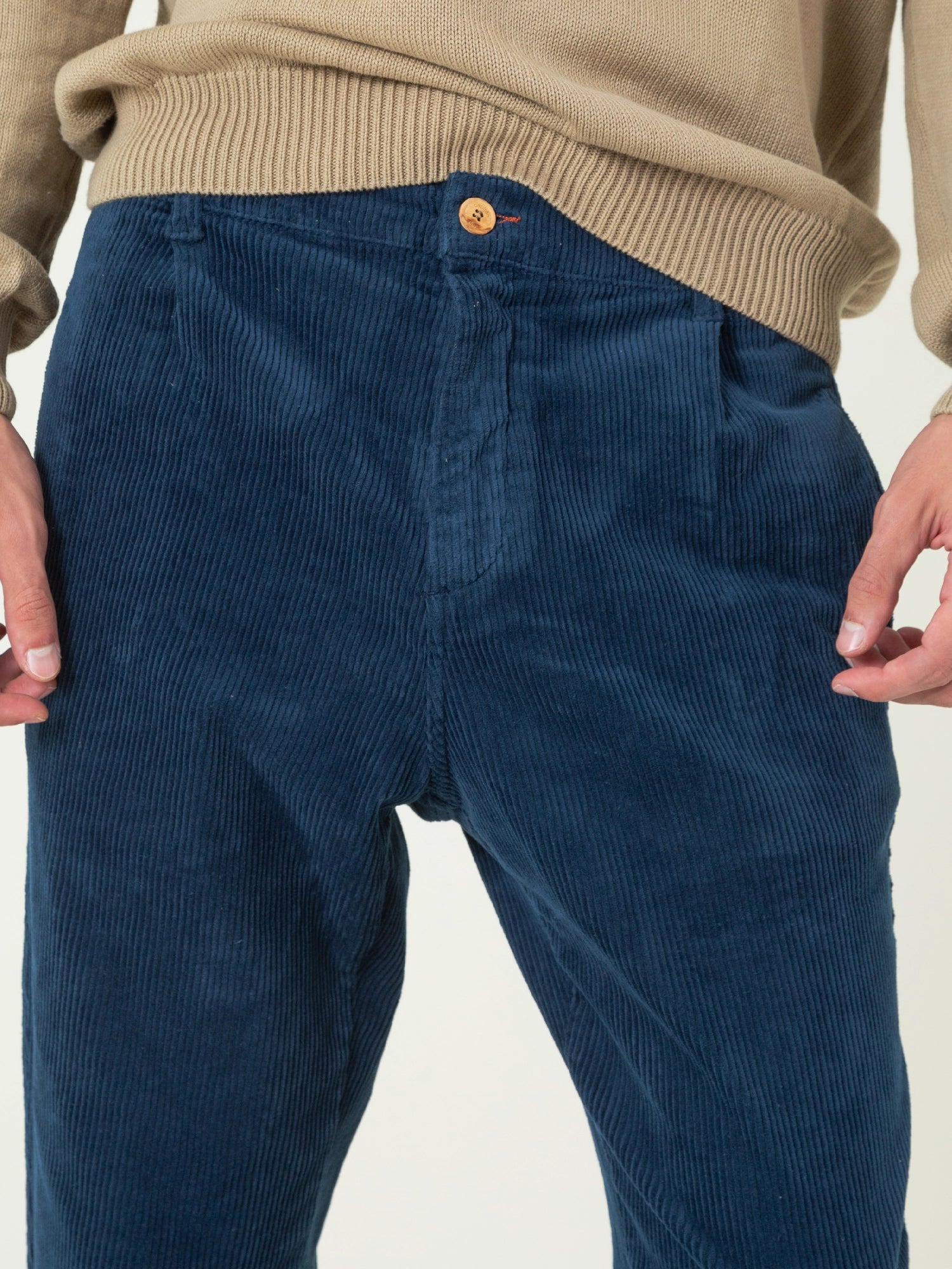 Pantalón de pana de hombre BONET BLUE – capitandenim