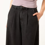 JEANS WIDE LEG TENCEL™ Lyocell fibers DE MUJER  YAYOI VINTAGE BLACK