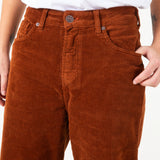 Pantalones de mujer de pana IKETTE DARK BROWN