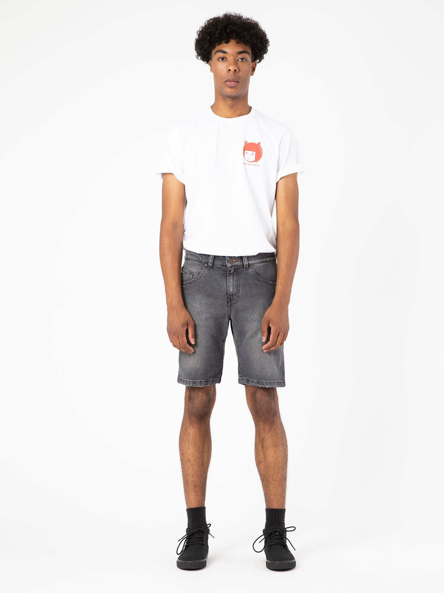 PANTALÓN VAQUERO CORTO DE HOMBRE JAY VINTAGE GREY – capitandenim