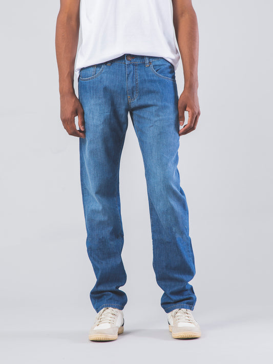 JEANS DE HOMBRE RAY MID USED BLUE LIGHTWEIGHT