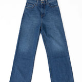 CHAVELA WIDE LEG MID BLUE TENCEL DENIM