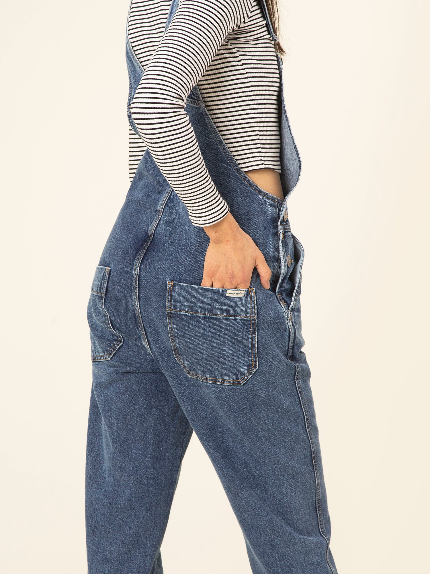 Pantalones Brillantes Mujer Peto Vaquero Oversize Para Mujer